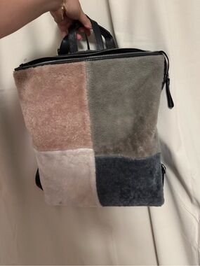 IO Pelle leather fur backpack